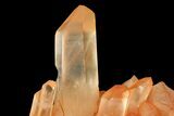Tangerine Quartz Crystal Cluster - Madagascar #112787-2